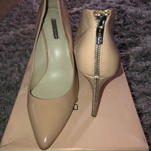 Size 13 pointy toe nude heel